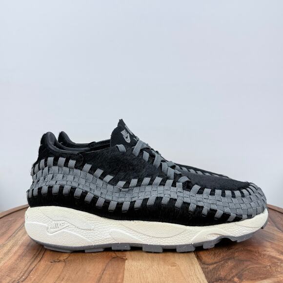 Nike Air Footscape Woven Black Smoke Grey Women's Size 8 FB1959-001 NEW - Picture 1 of 10